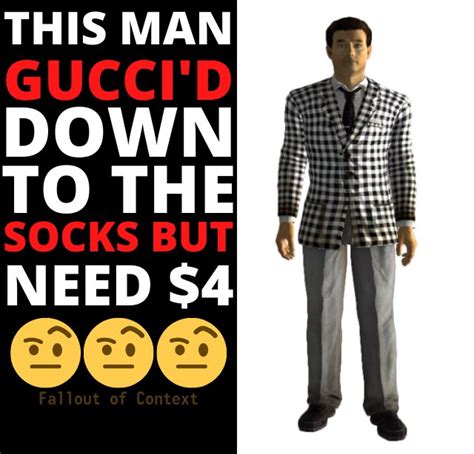 gucci smart socks meme|Gucci down to my socks.